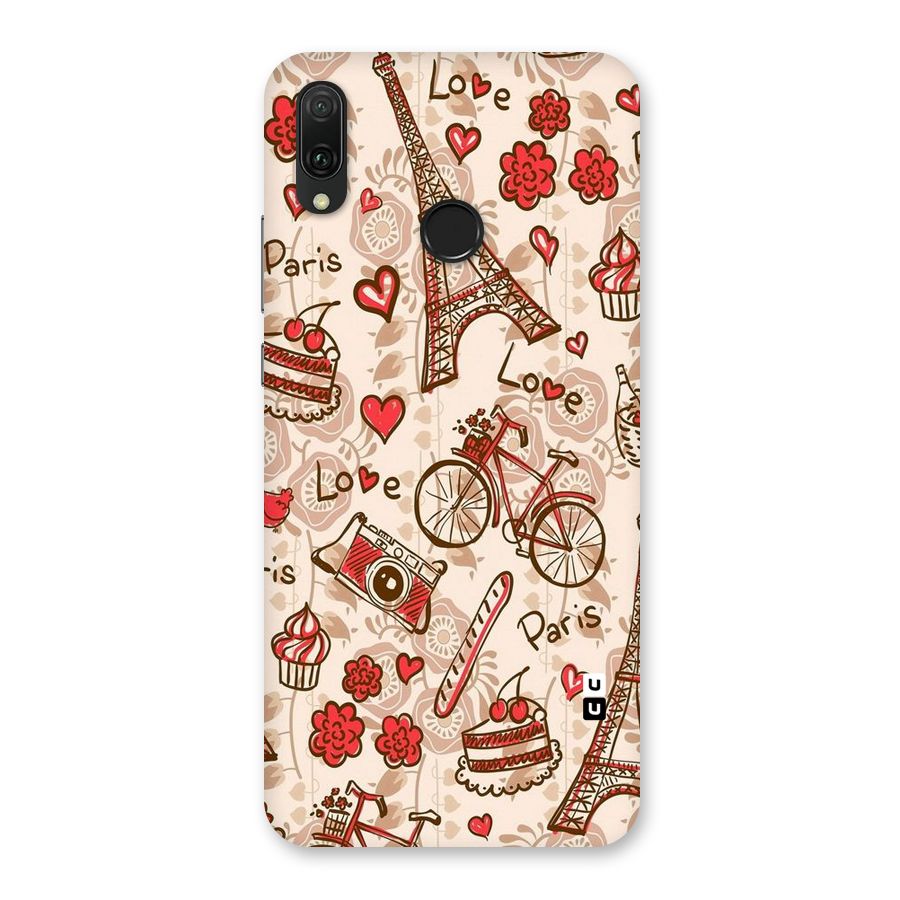 Red Peach City Back Case for Huawei Y9 (2019)