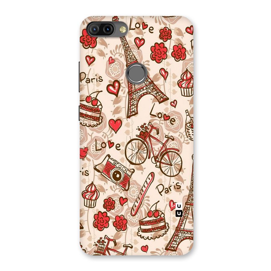 Red Peach City Back Case for Infinix Hot 6 Pro