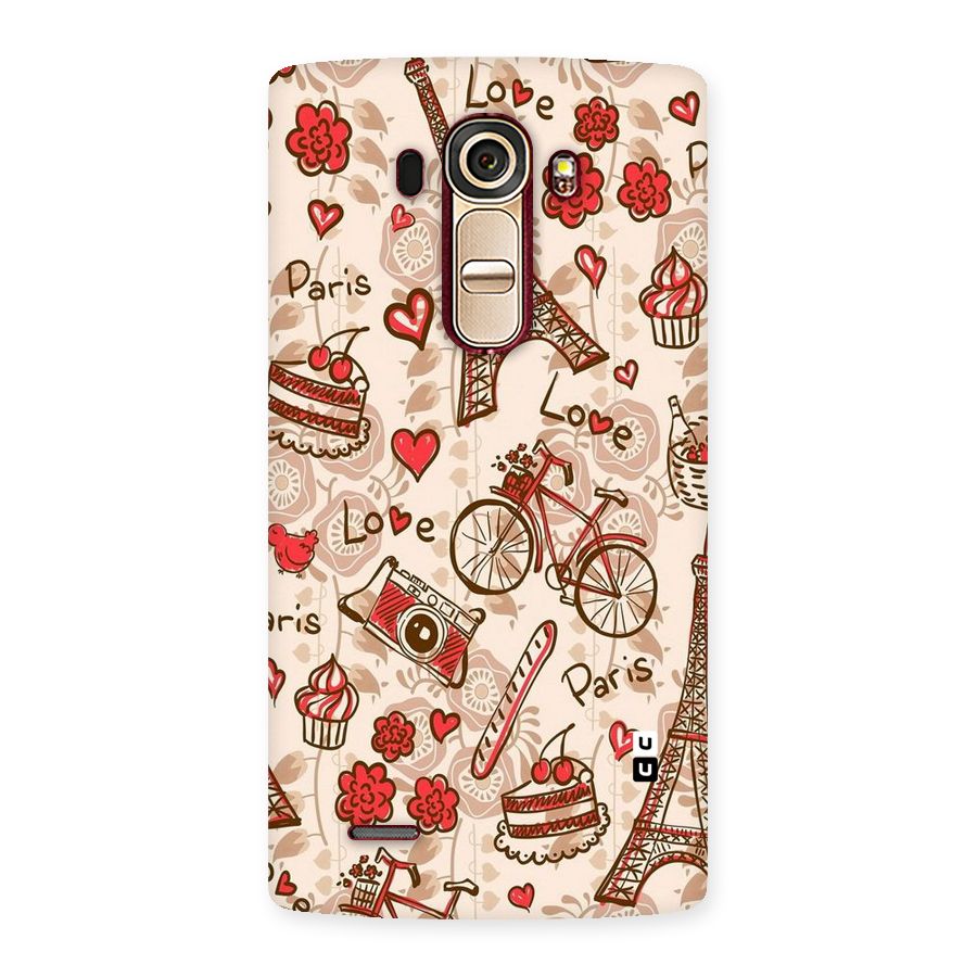 Red Peach City Back Case for LG G4