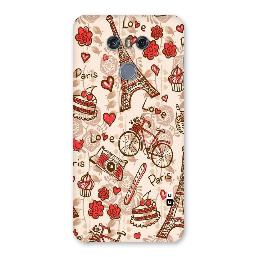 Red Peach City Back Case for LG G6