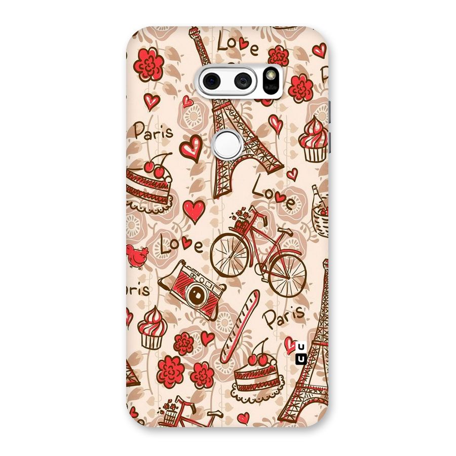 Red Peach City Back Case for LG V30