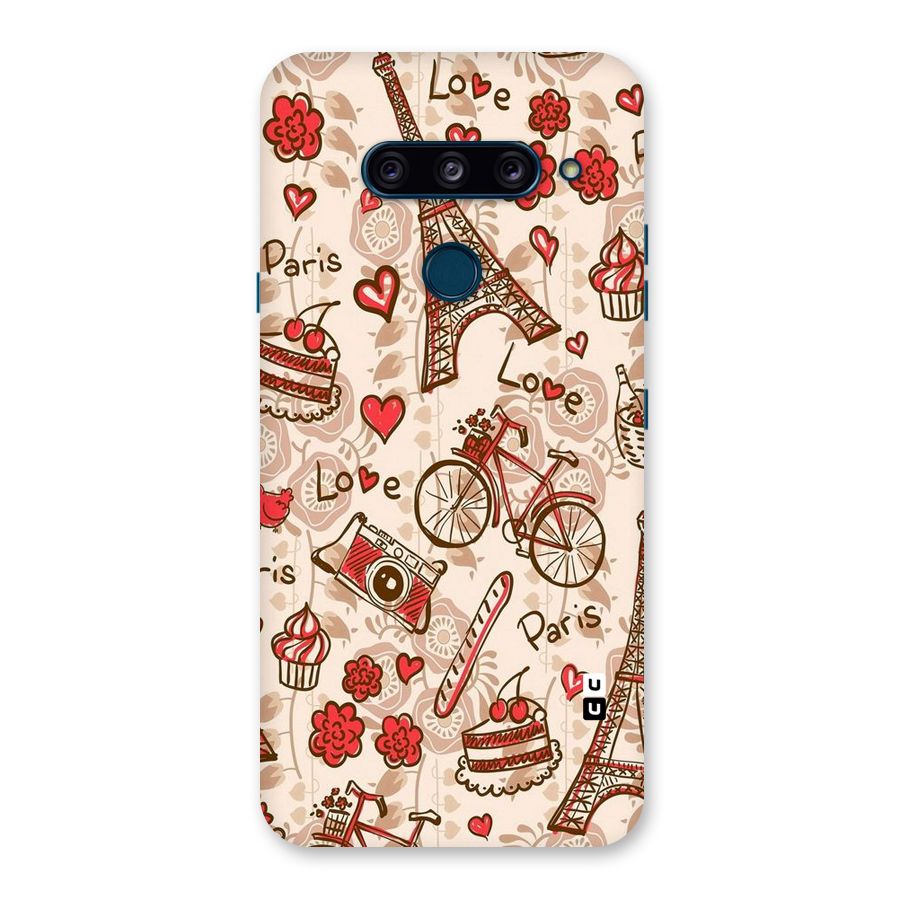 Red Peach City Back Case for LG  V40 ThinQ