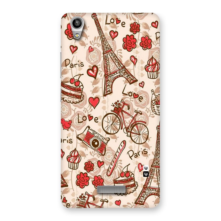 Red Peach City Back Case for Lava-Pixel-V1