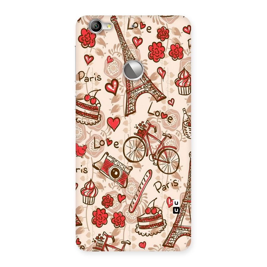 Red Peach City Back Case for LeTV Le 1s