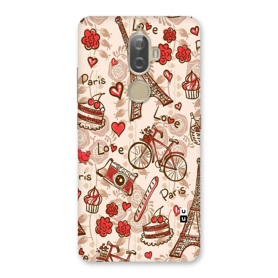 Red Peach City Back Case for Lenovo K8 Plus