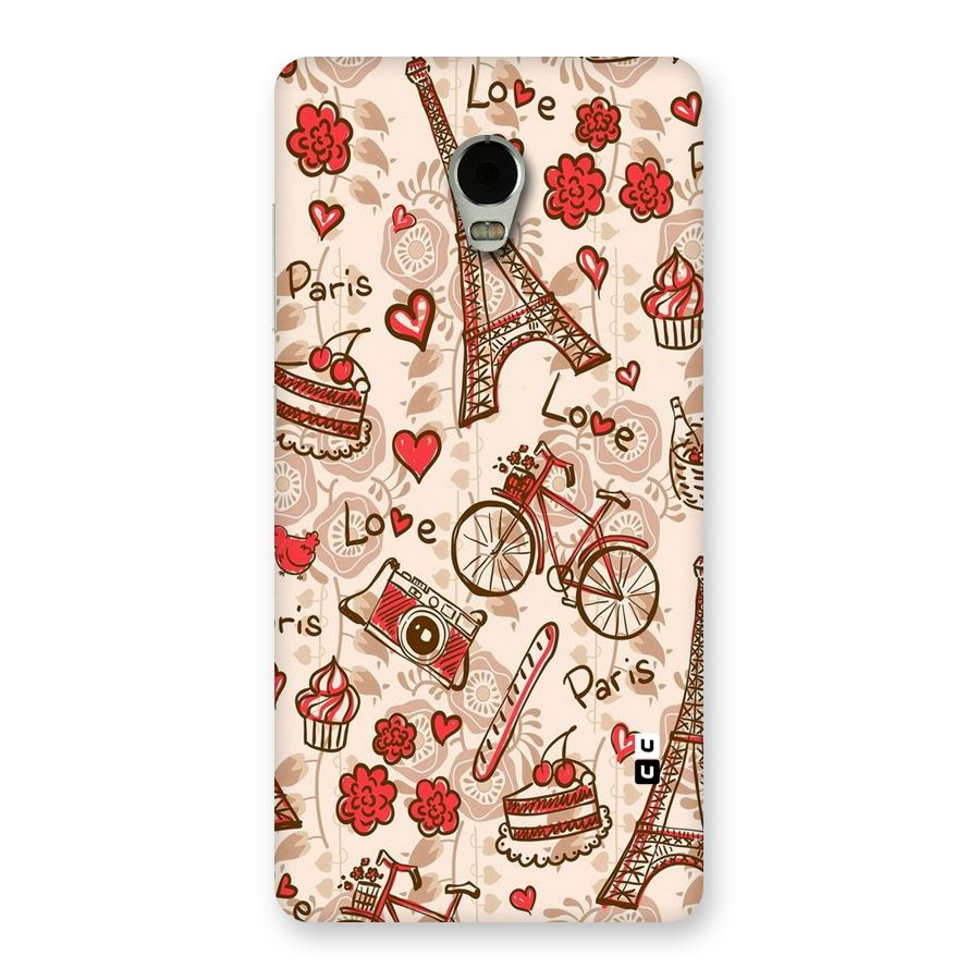 Red Peach City Back Case for Lenovo Vibe P1