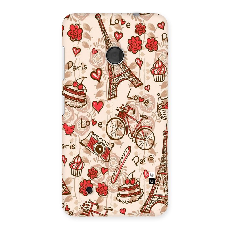 Red Peach City Back Case for Lumia 530