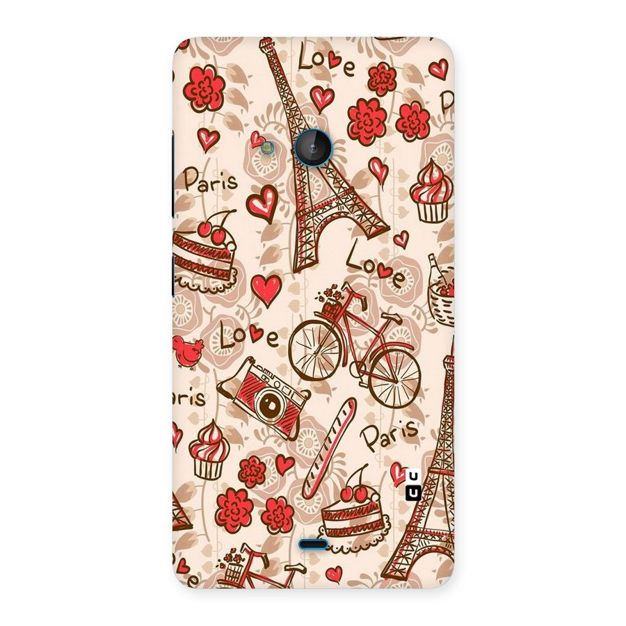 Red Peach City Back Case for Lumia 540