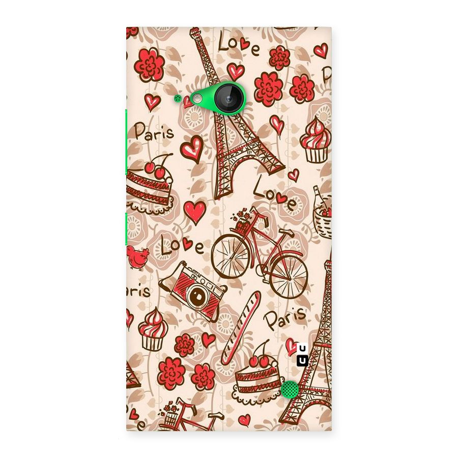 Red Peach City Back Case for Lumia 730