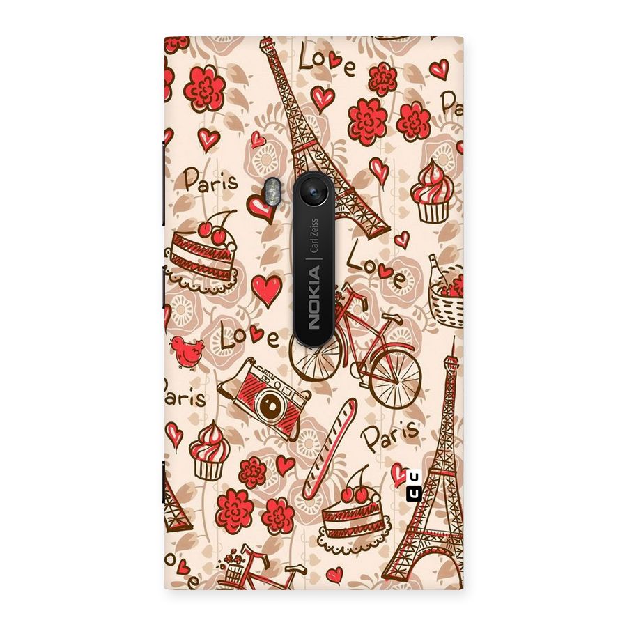 Red Peach City Back Case for Lumia 920