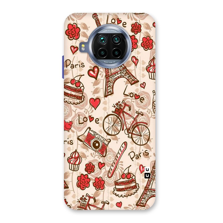 Red Peach City Back Case for Mi 10i