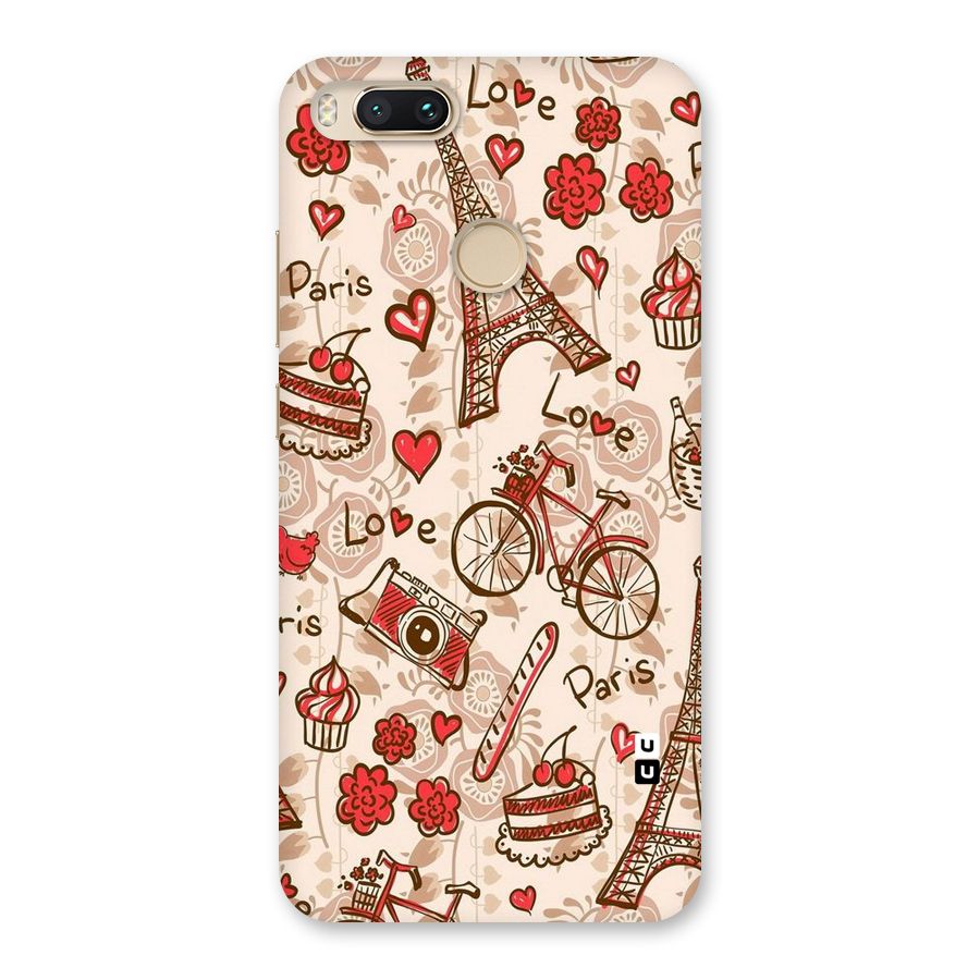 Red Peach City Back Case for Mi A1