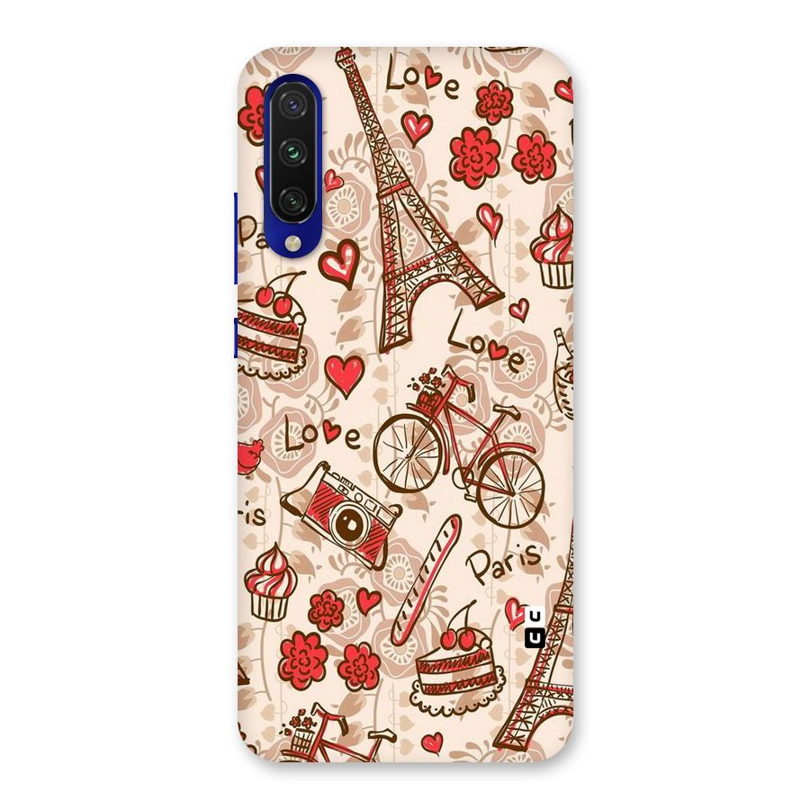 Red Peach City Back Case for Mi A3