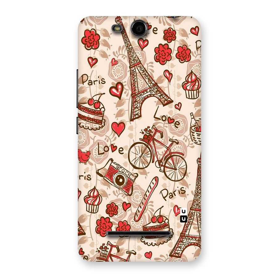 Red Peach City Back Case for Micromax Canvas Juice 3 Q392