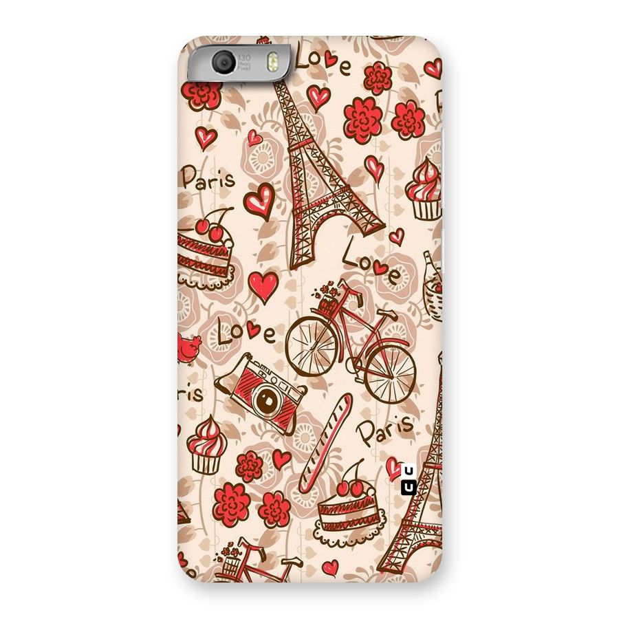 Red Peach City Back Case for Micromax Canvas Knight 2