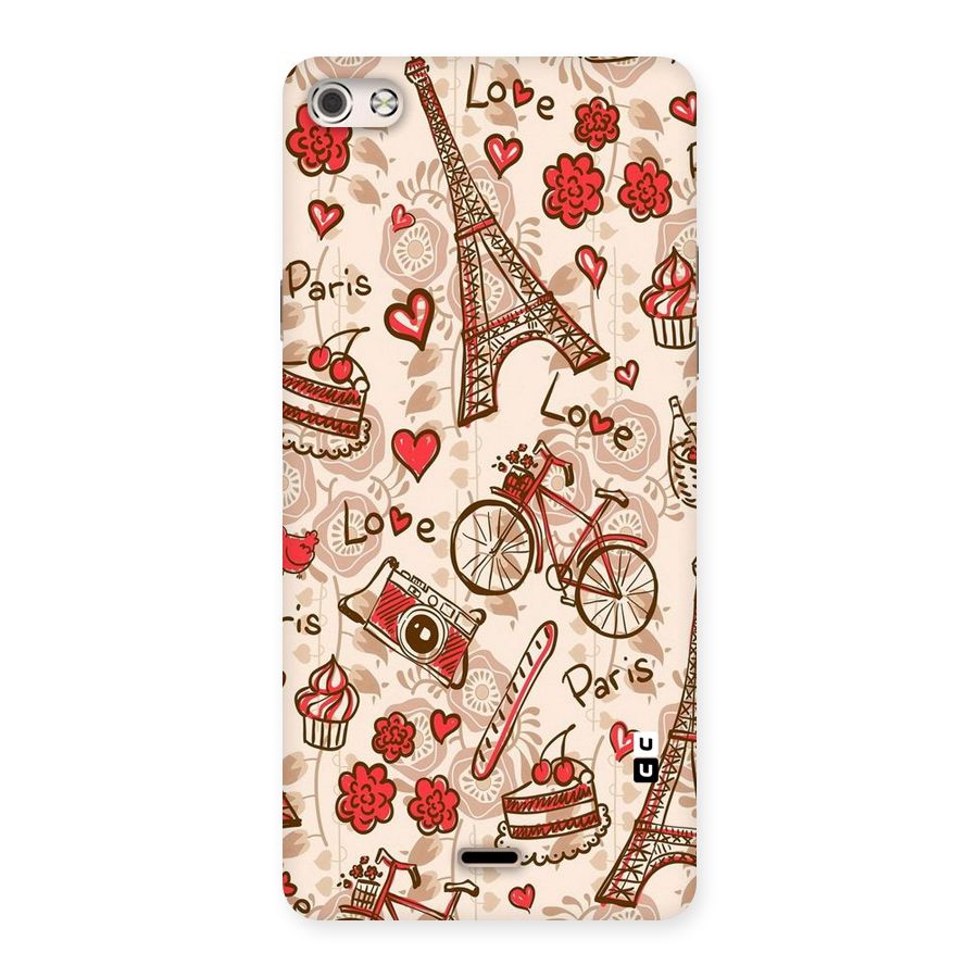 Red Peach City Back Case for Micromax Canvas Silver 5
