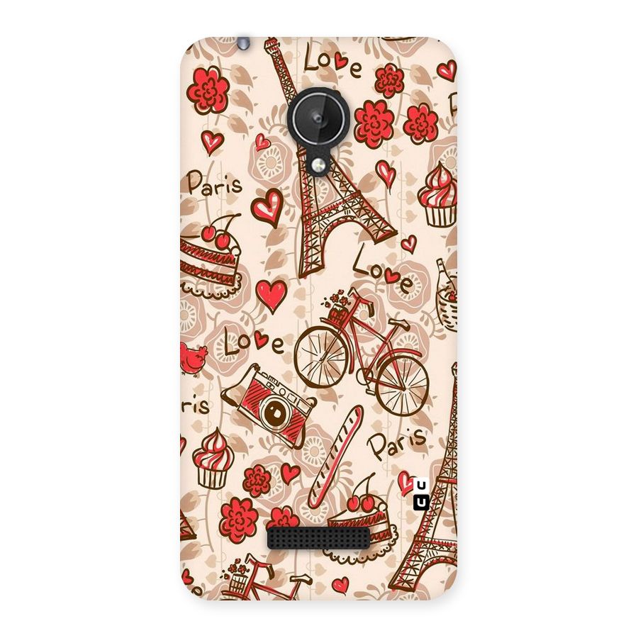Red Peach City Back Case for Micromax Canvas Spark Q380