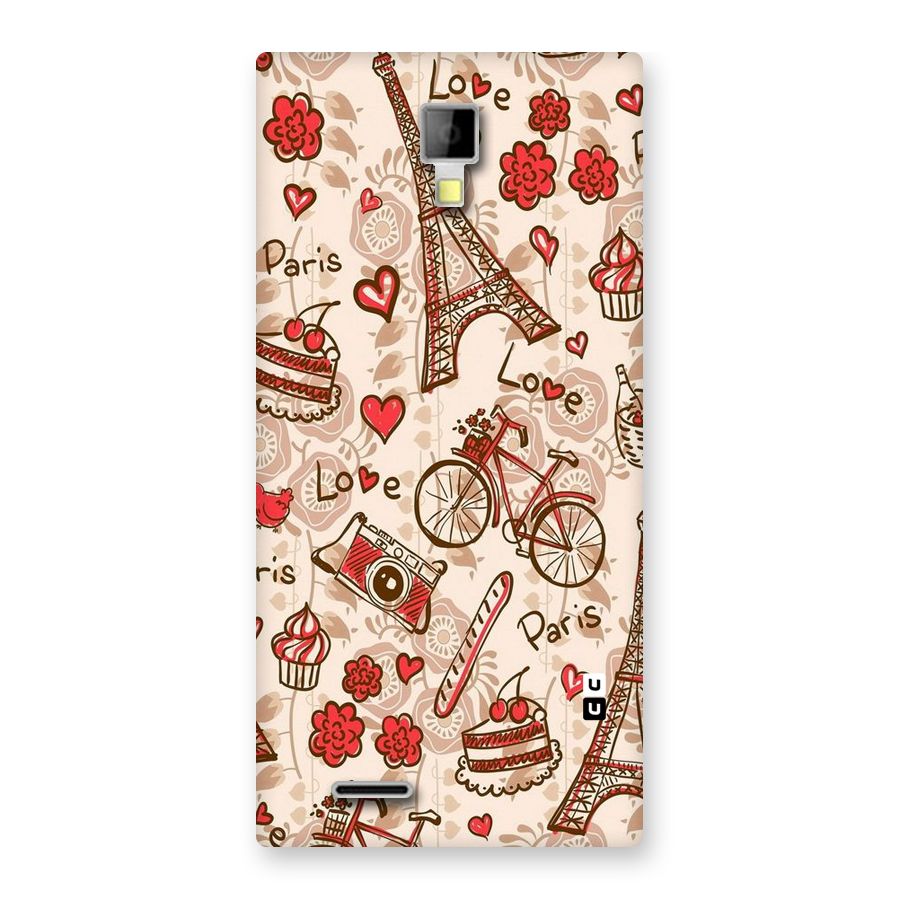 Red Peach City Back Case for Micromax Canvas Xpress A99