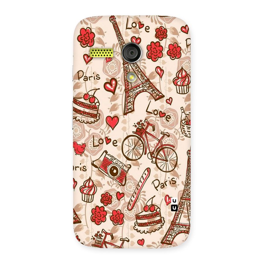Red Peach City Back Case for Moto G