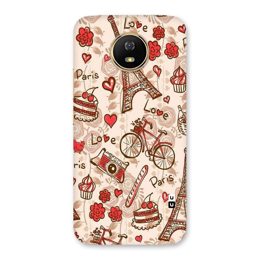 Red Peach City Back Case for Moto G5s