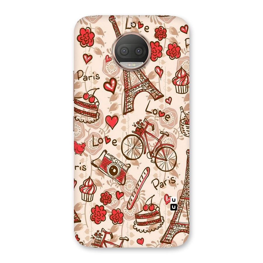 Red Peach City Back Case for Moto G5s Plus