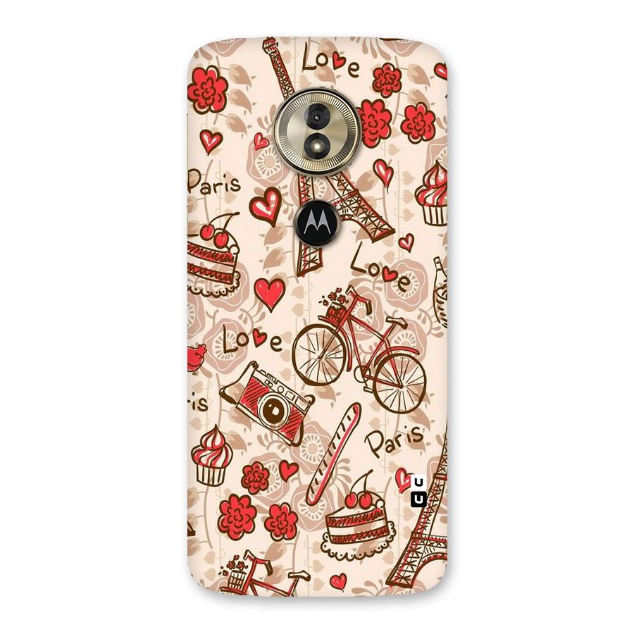 Red Peach City Back Case for Moto G6 Play