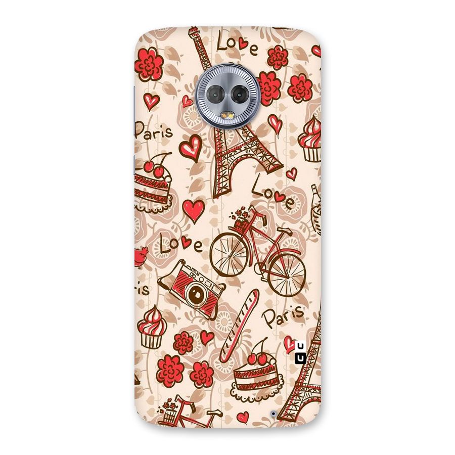 Red Peach City Back Case for Moto G6 Plus