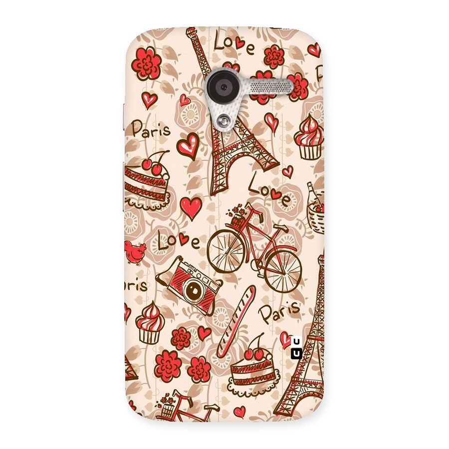 Red Peach City Back Case for Moto X