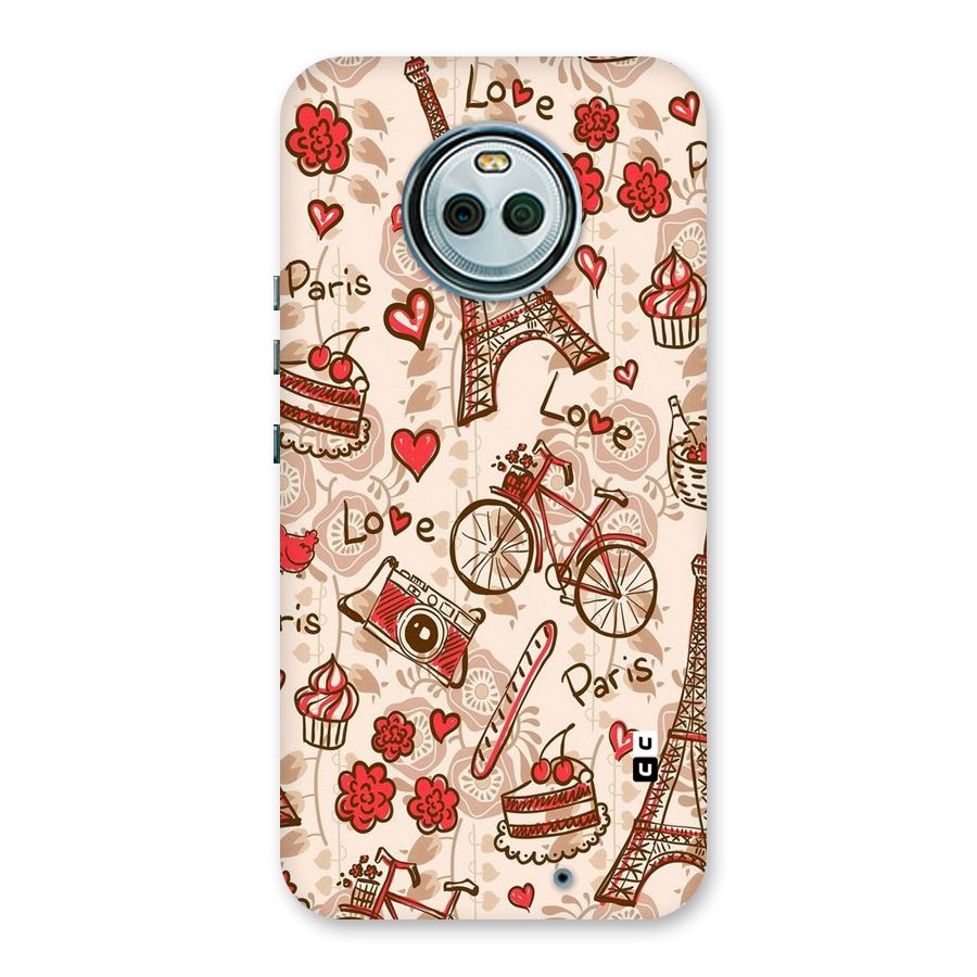 Red Peach City Back Case for Moto X4