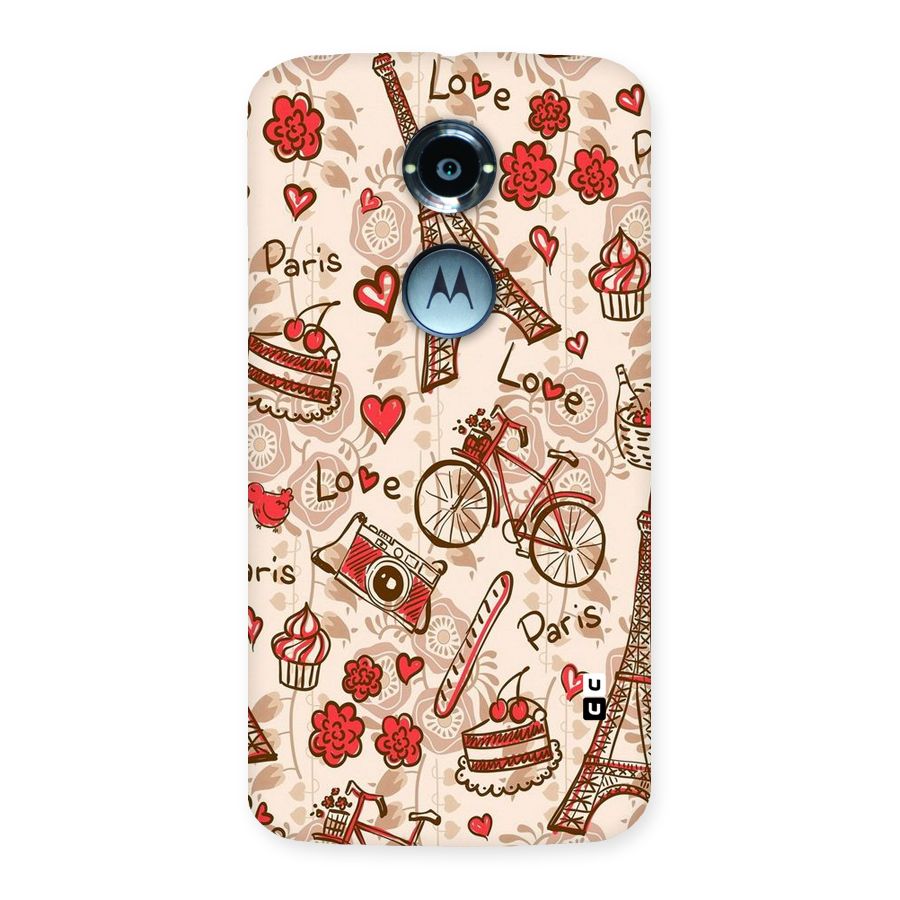 Red Peach City Back Case for Moto X 2nd Gen