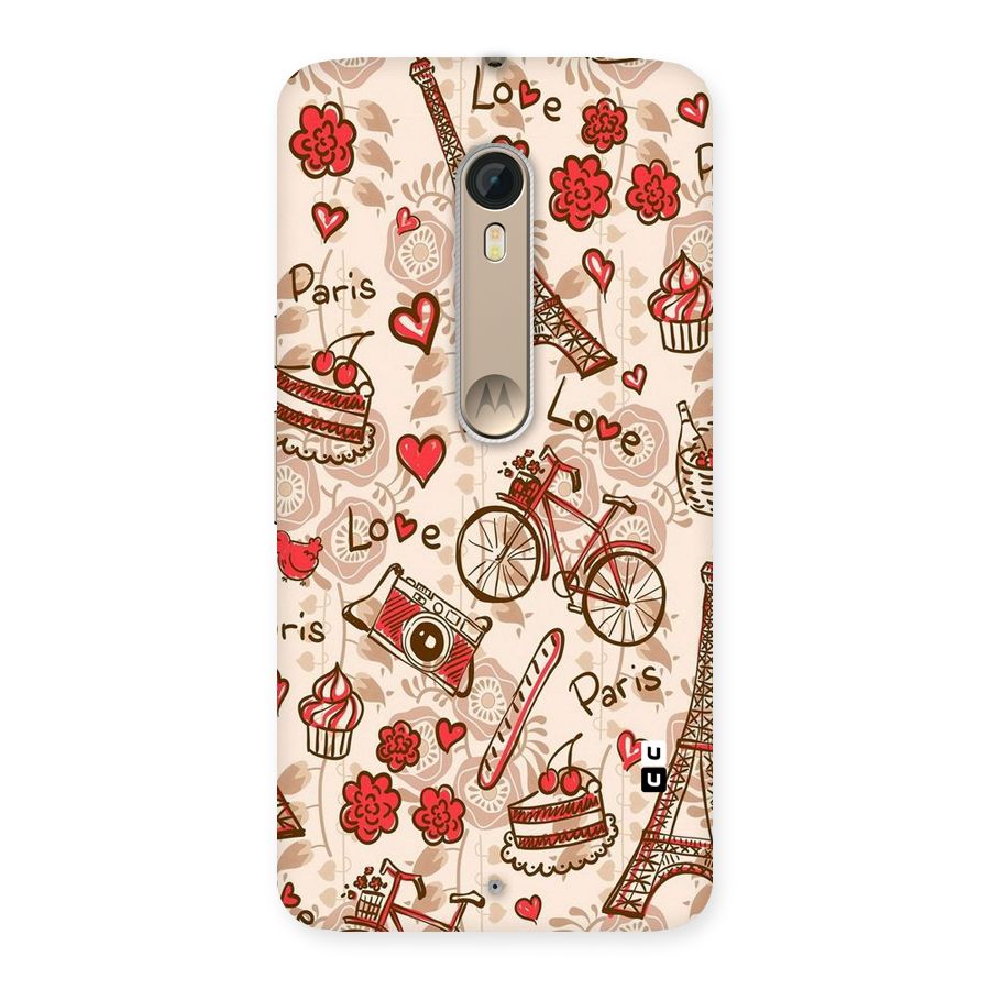 Red Peach City Back Case for Motorola Moto X Style