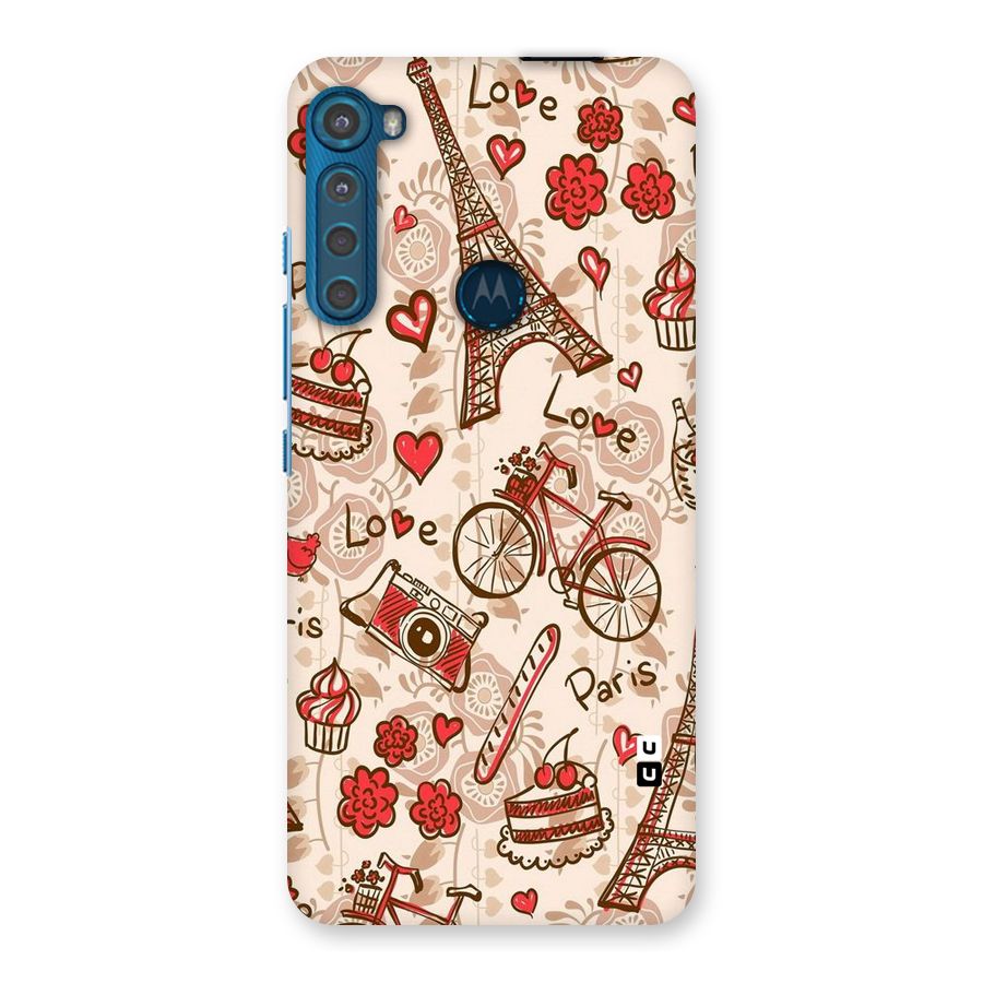 Red Peach City Back Case for Motorola One Fusion Plus