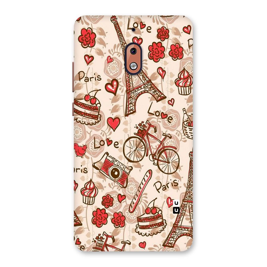 Red Peach City Back Case for Nokia 2.1