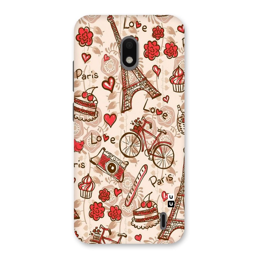 Red Peach City Back Case for Nokia 2.2