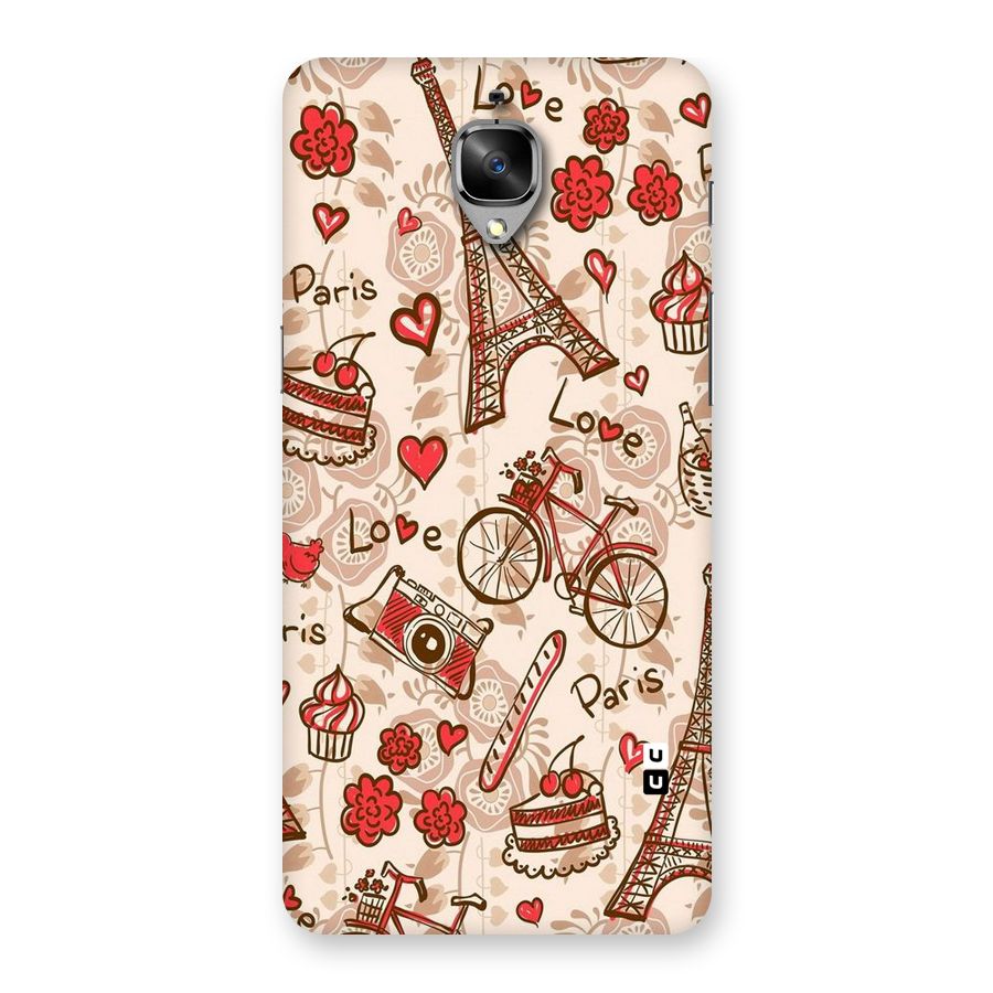 Red Peach City Back Case for OnePlus 3T