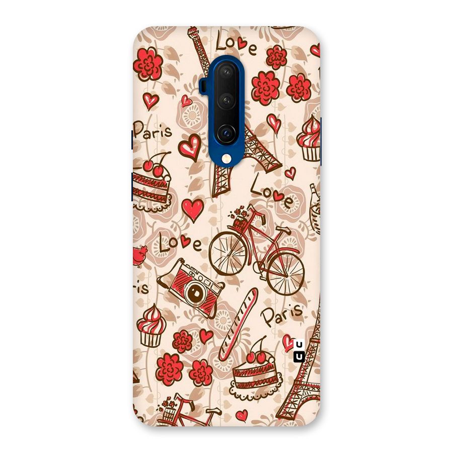 Red Peach City Back Case for OnePlus 7T Pro