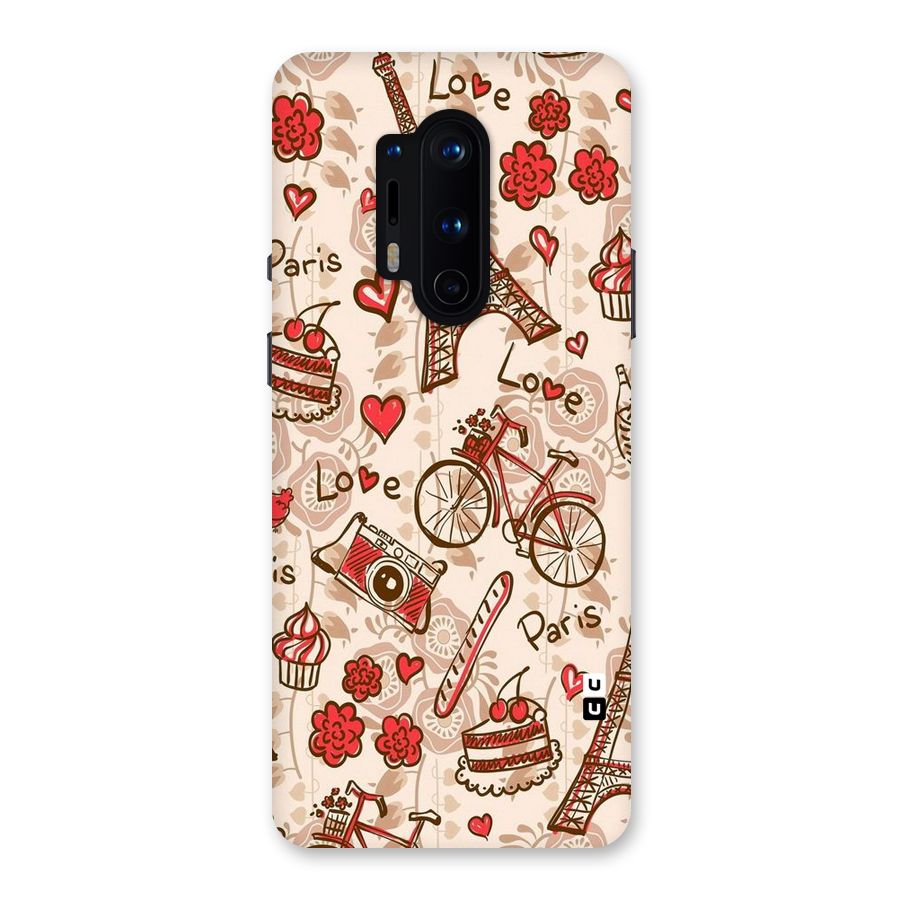 Red Peach City Back Case for OnePlus 8 Pro