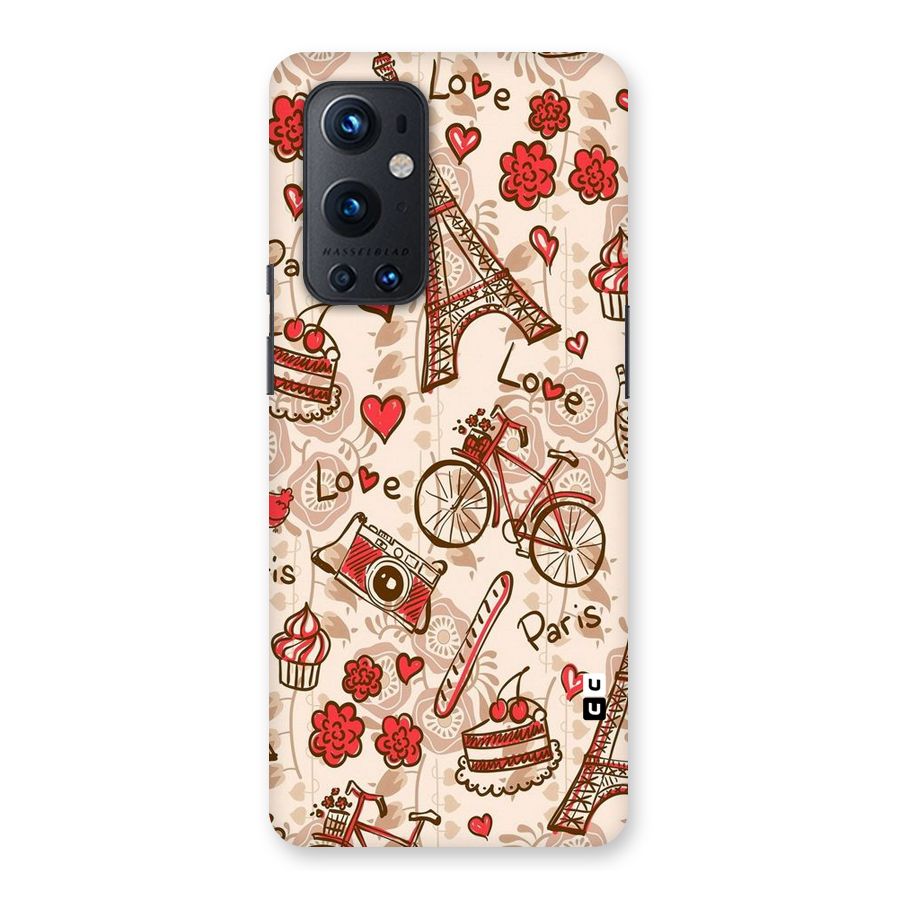 Red Peach City Back Case for OnePlus 9 Pro