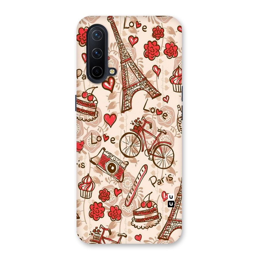 Red Peach City Back Case for OnePlus Nord CE 5G