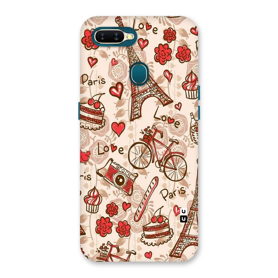 Red Peach City Back Case for Oppo A11k