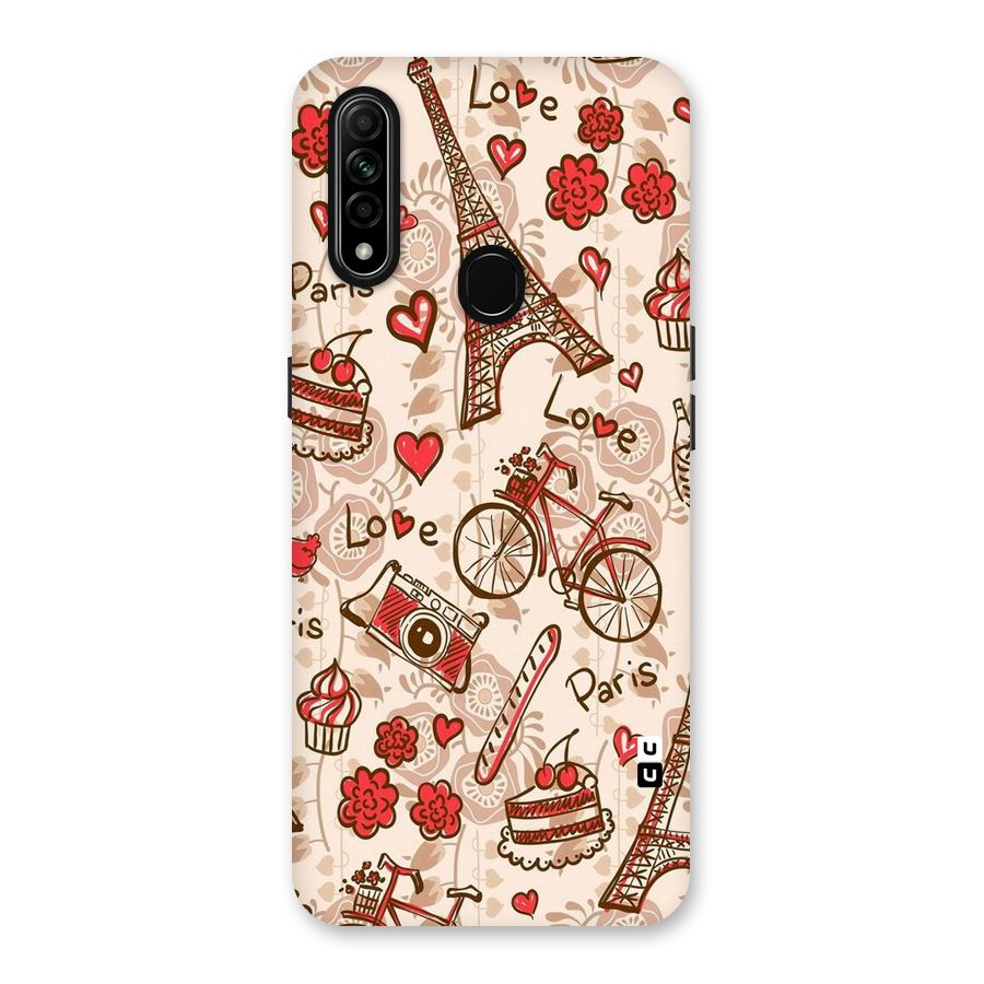 Red Peach City Back Case for Oppo A31