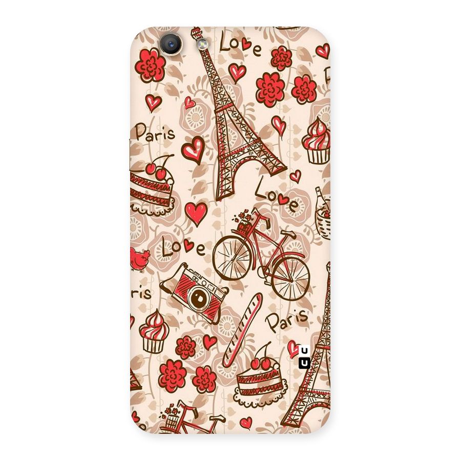Red Peach City Back Case for Oppo A59
