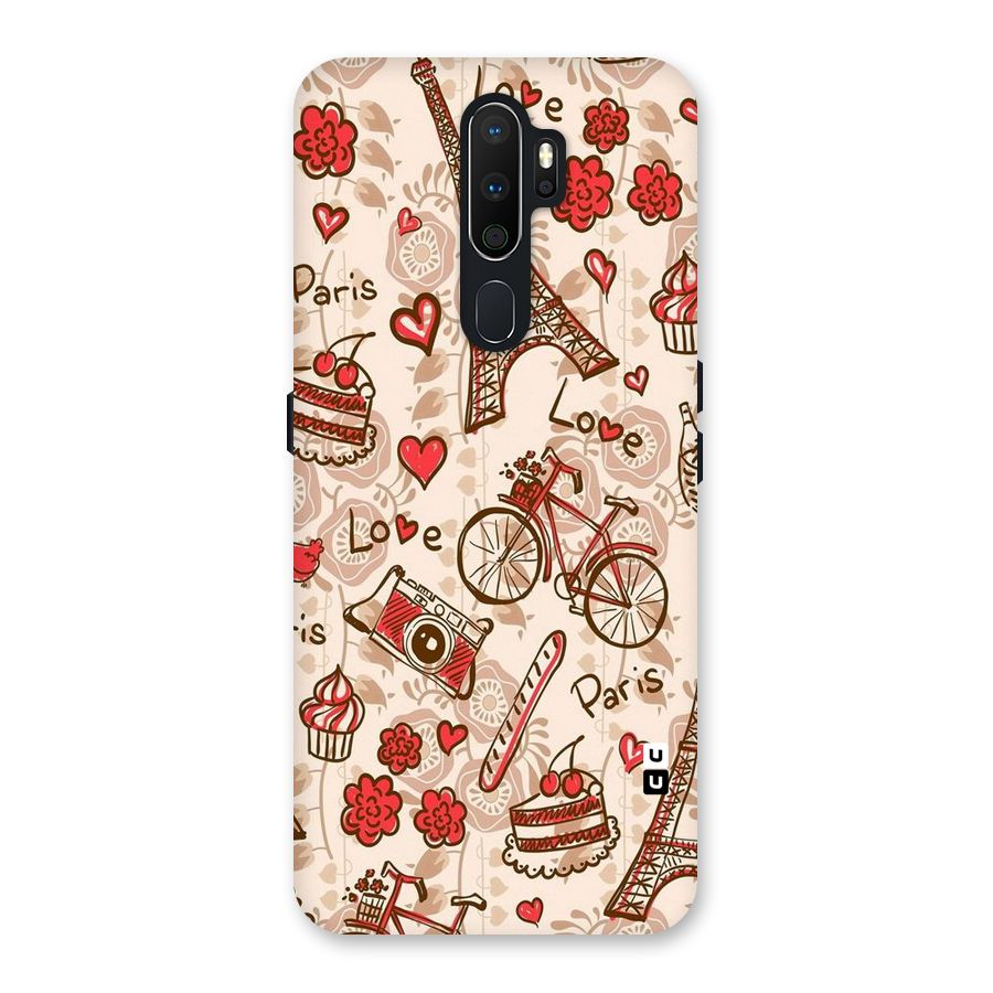 Red Peach City Back Case for Oppo A5 (2020)