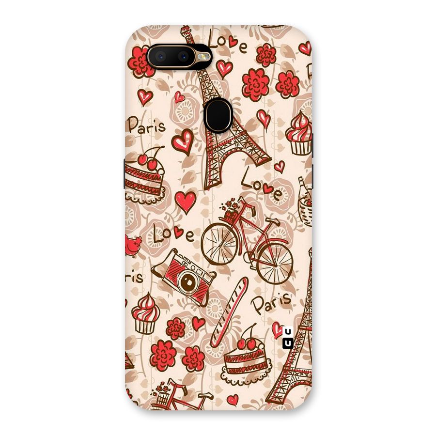 Red Peach City Back Case for Oppo A5s