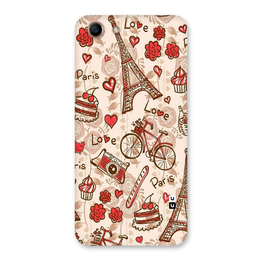Red Peach City Back Case for Oppo A83 (2018)