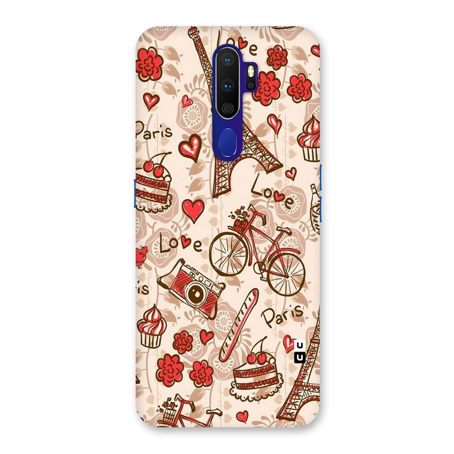 Red Peach City Back Case for Oppo A9 (2020)