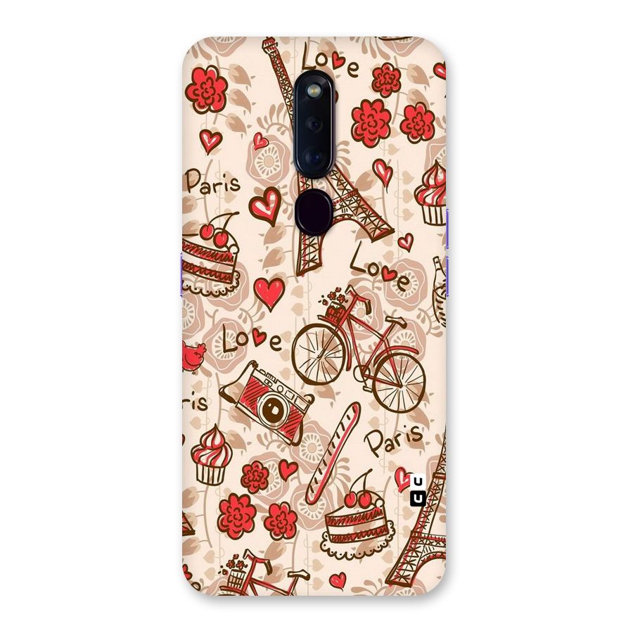 Red Peach City Back Case for Oppo F11 Pro