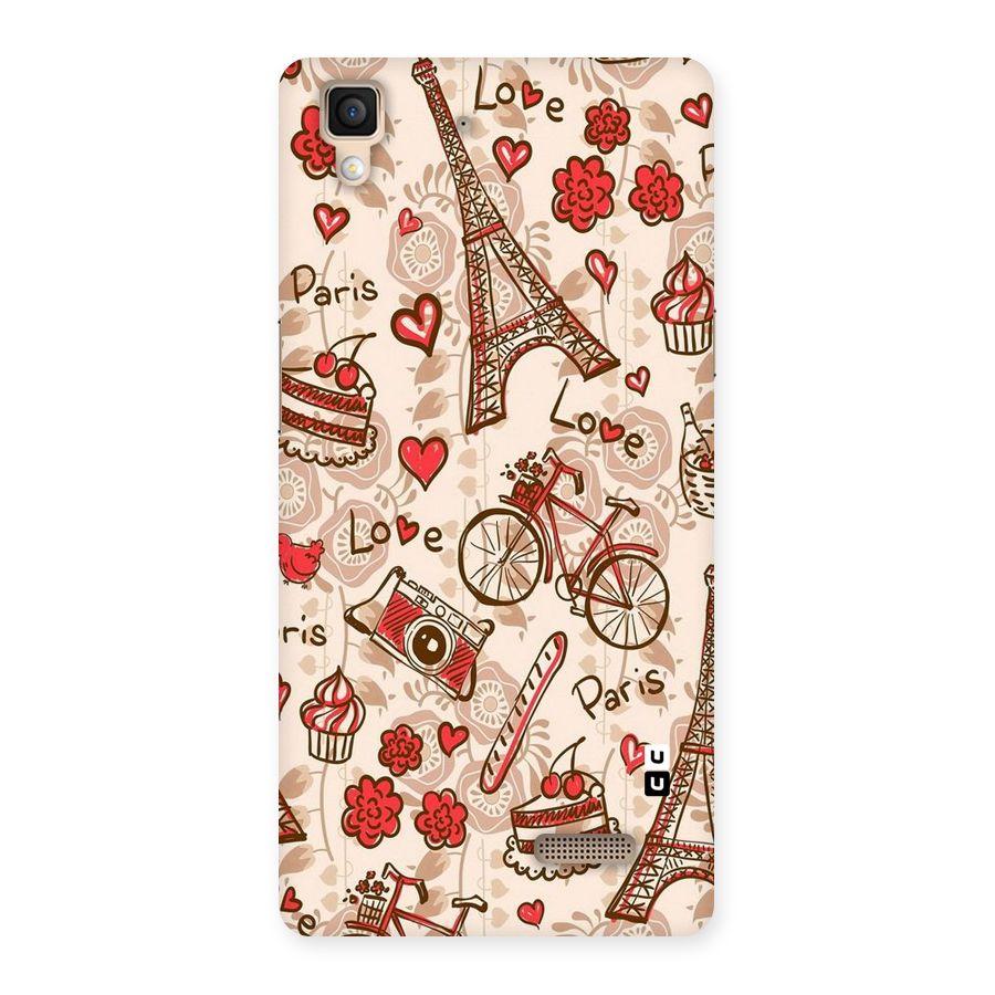 Red Peach City Back Case for Oppo R7