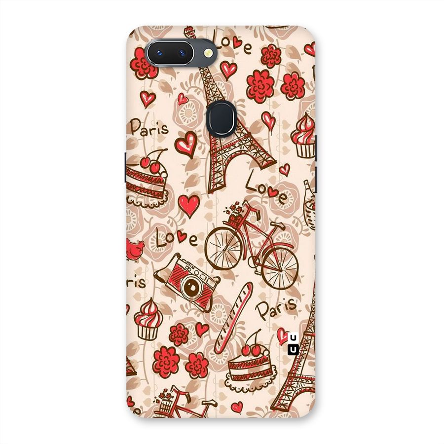 Red Peach City Back Case for Oppo Realme 2