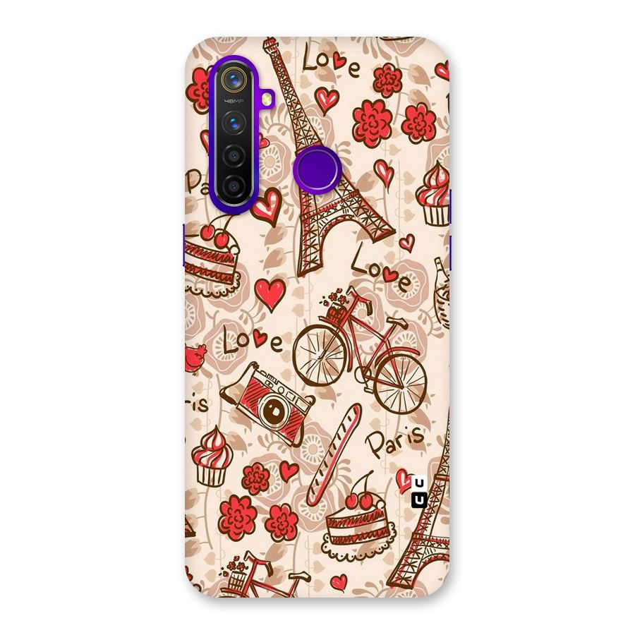 Red Peach City Back Case for Realme 5 Pro